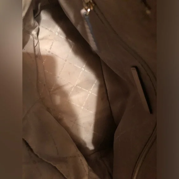 Michael Kors Signature Brown and Pink Satchel - Picture 4 of 5